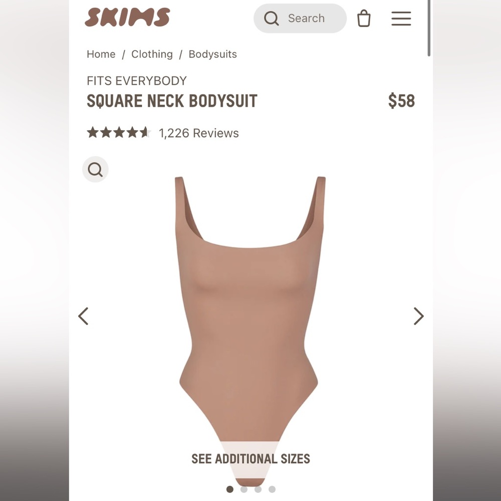 SKIMS Fits Everybody bodysuit